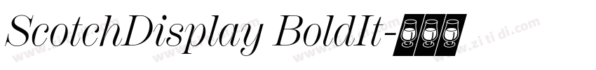ScotchDisplay BoldIt字体转换